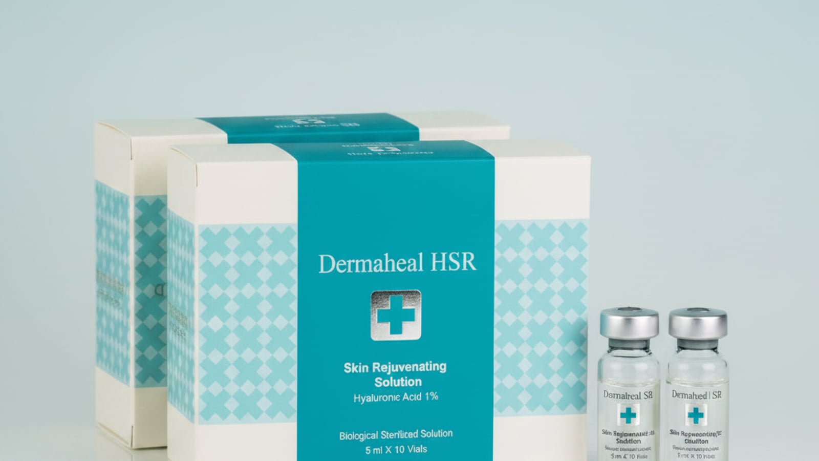 Dermaheal HSR and SB (Caregen) — boxes and vials, Paramed Baku
