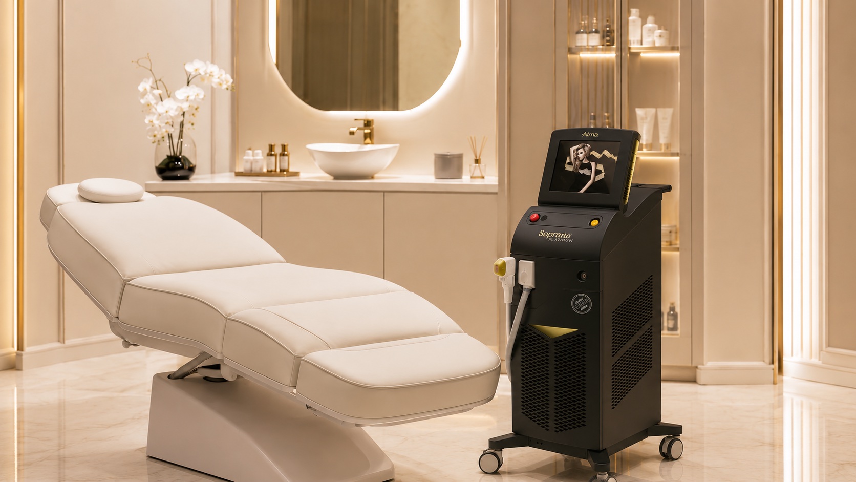 Soprano Platinum — Alma Lasers TriPro platform (alexandrite 755 + diode 810 + Nd:YAG 1064 nm)